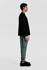 Regular Fit Sports Cargo Joggers