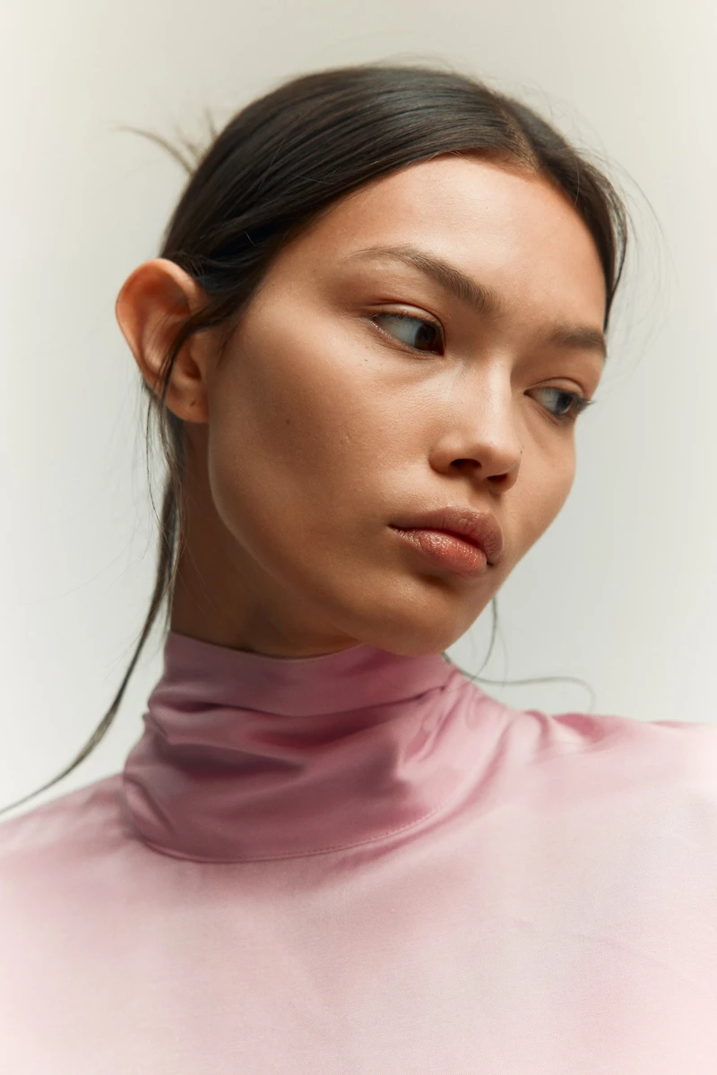 Scarf-Detail Blouse