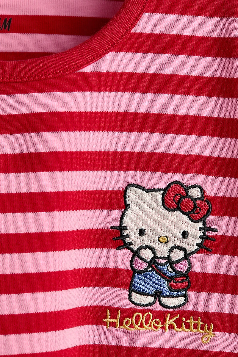 Long-Sleeved T-Shirt with Embroidered Motif