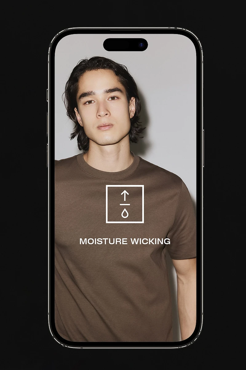 T-shirt rafraîchissant à coupe classique