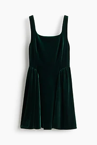 Sleeveless Velour Dress