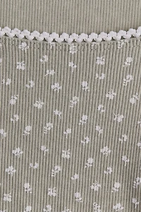 Picot-Trimmed Cotton Top