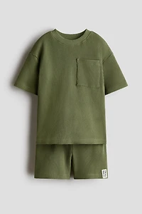 2-Piece Waffled Cotton Set