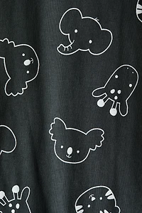 Patterned Pajama Jumpsuit