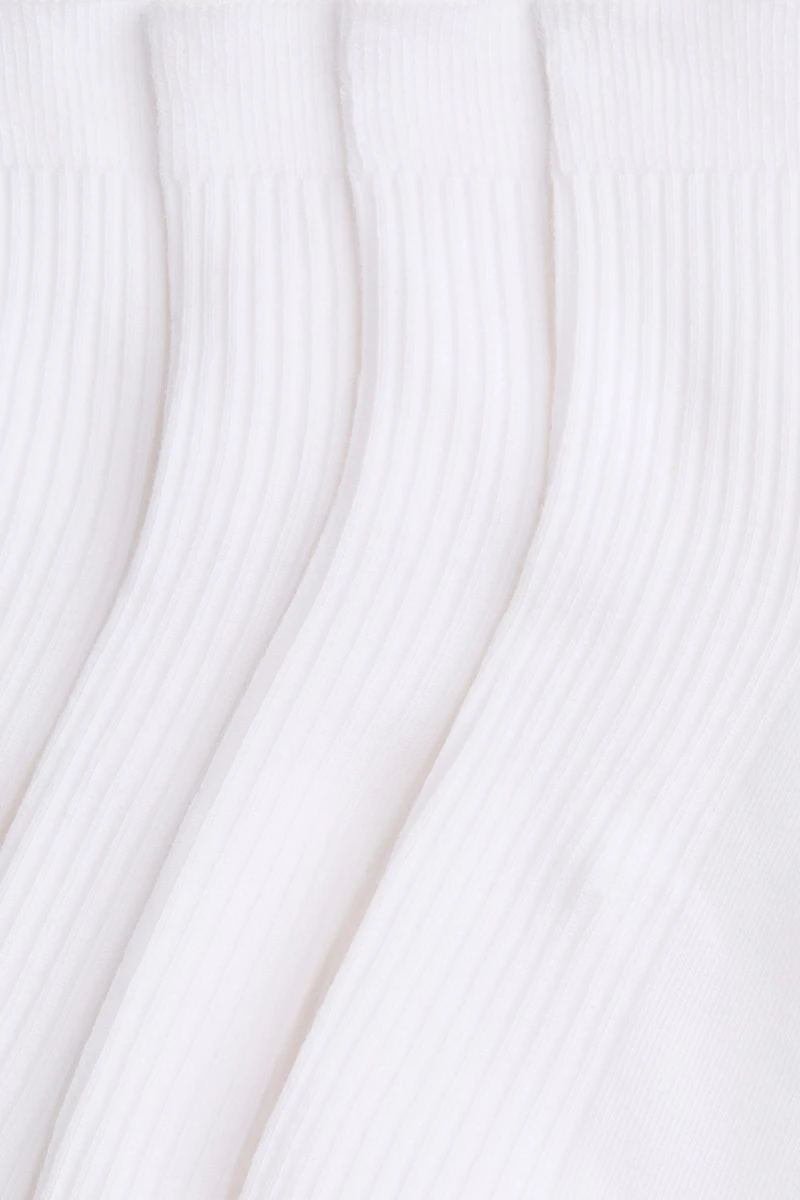 5-Pack Rib-Knit Ankle Socks