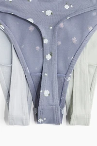 Lot de 5 culottes Thong en coton