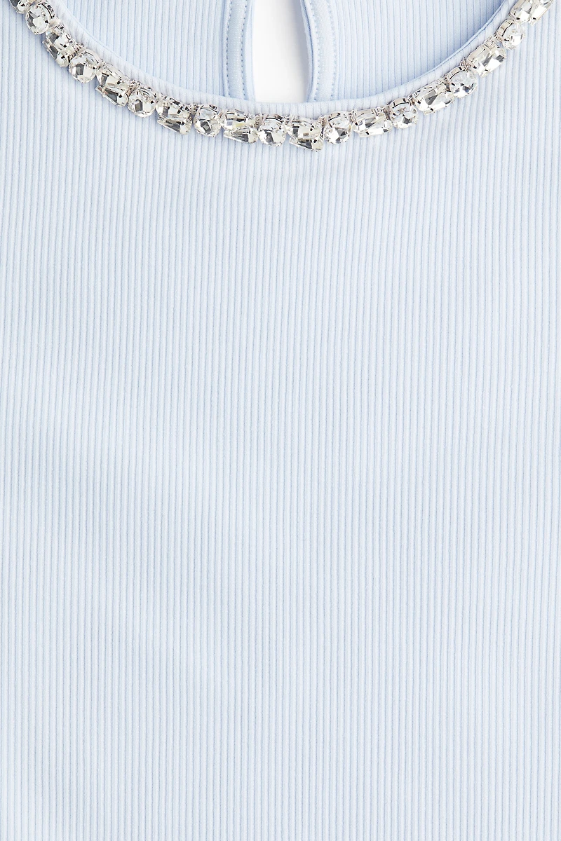 Rhinestone-Embellished T-Shirt