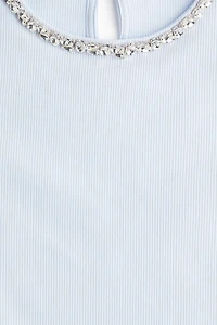 Rhinestone-Embellished T-Shirt