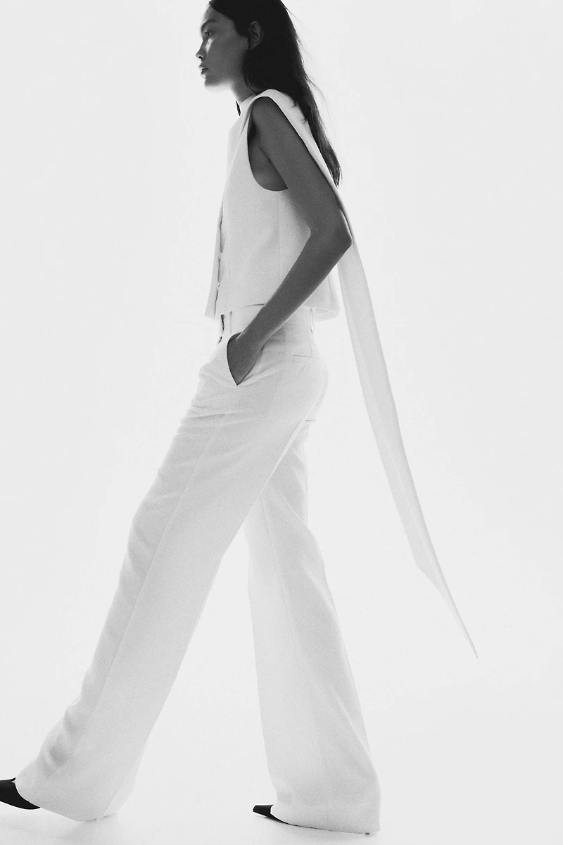 Pantalon sur mesure coupe bottillon