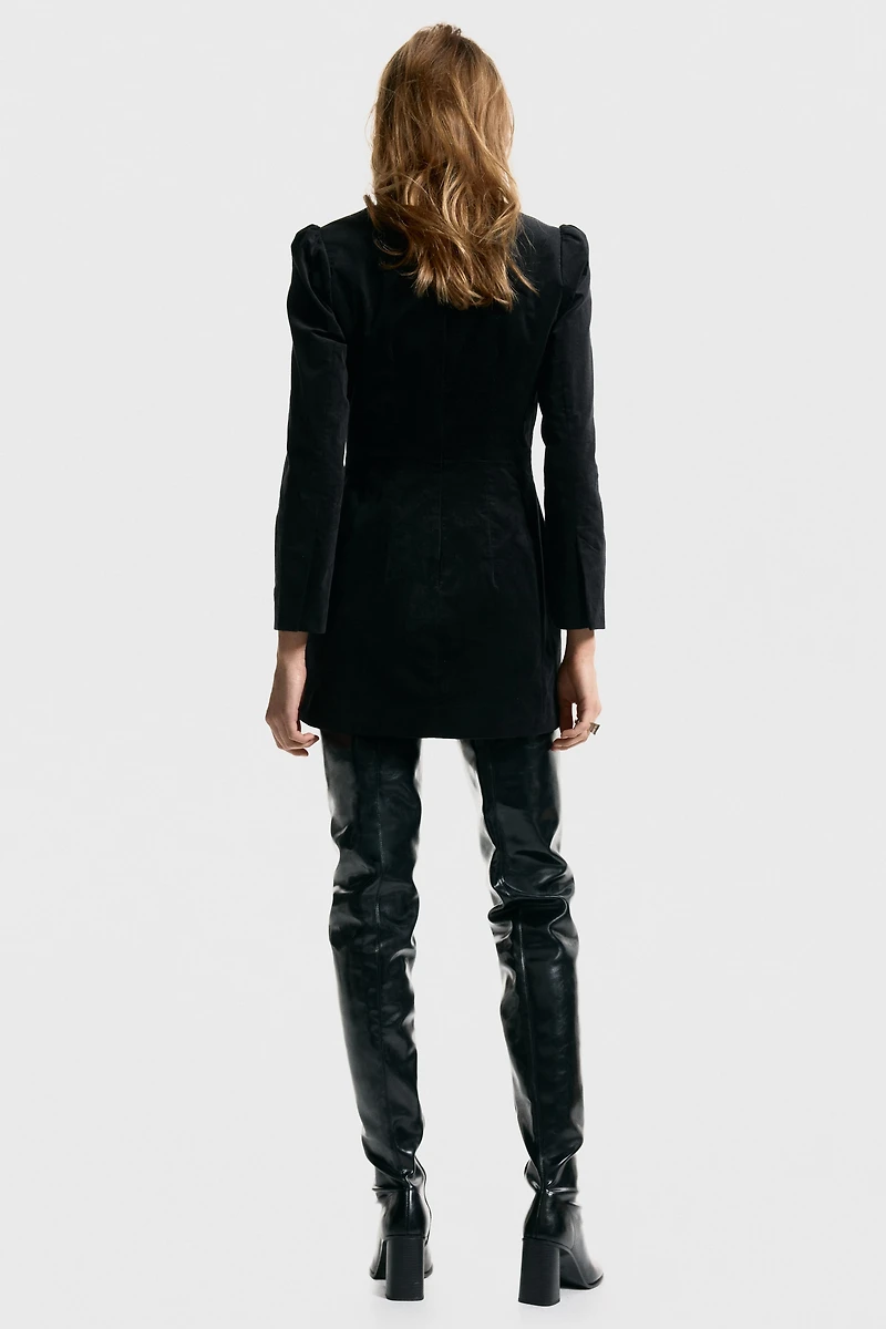 Velvet Jacket Dress
