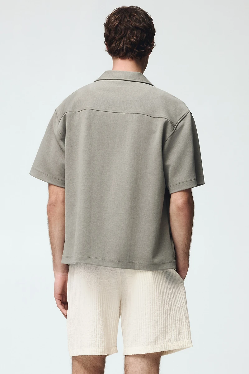 Relaxed-Fit Textured Shorts