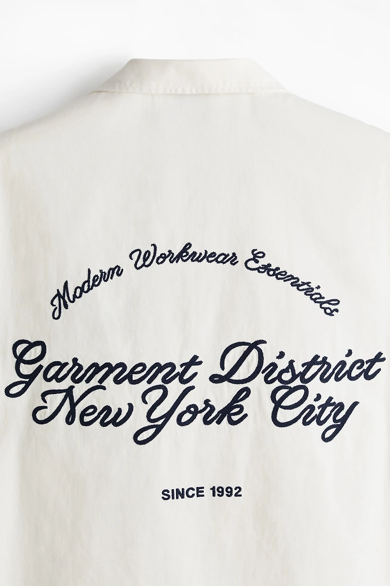 Chemise utilitaire à manches courtes décontractée