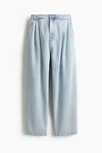 High-Waist Barrel Ankle Jeans
