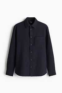 Chemise classique en tissu texturé