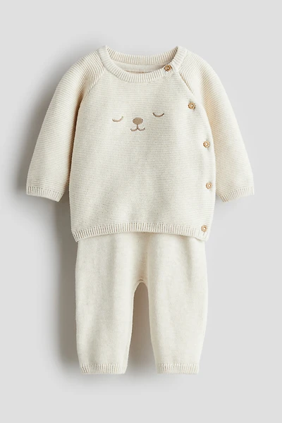 2-Piece Cotton-Knit Set