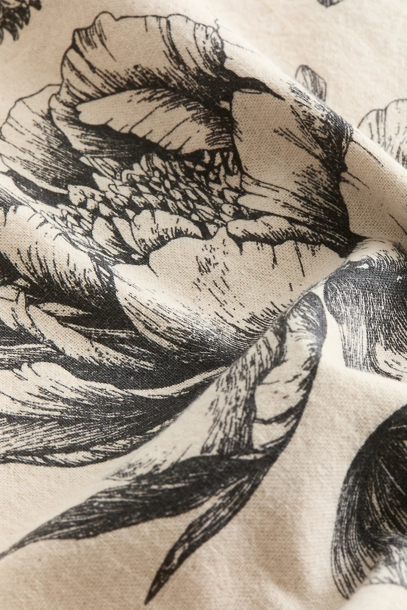 Linen-Blend Cushion Cover