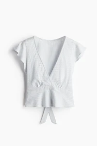 Linen-Blend Blouse