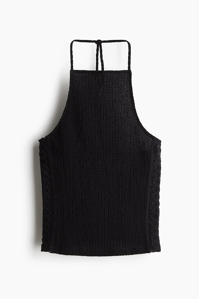 Textured Halterneck Top