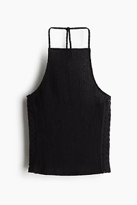 Textured Halterneck Top