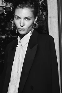 Oversized tuxedo shirt