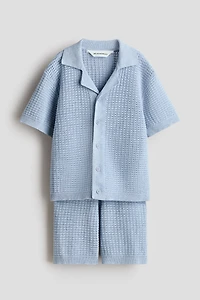 2-piece Pointelle-Knit Cotton Set