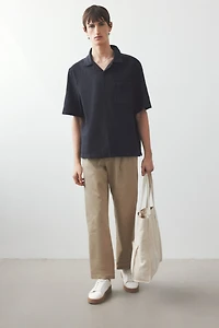 Regular-Fit Textured Resort Shirt