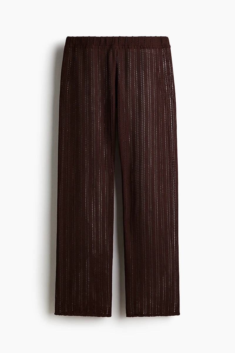 Pointelle-Knit Beach Pants