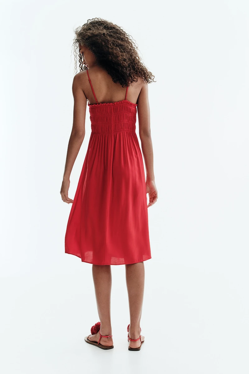 Smocked Strappy Dress