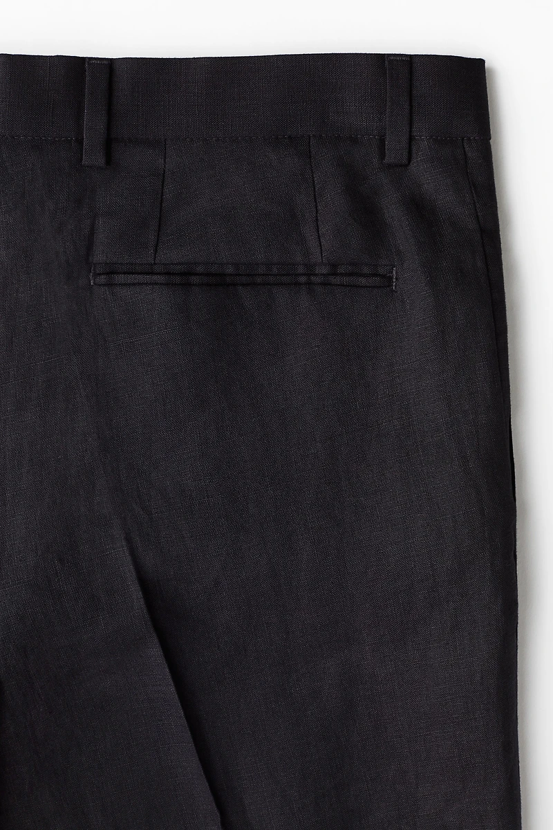Slim-Fit Linen Suit Pants