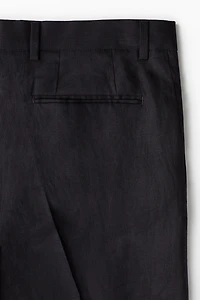 Slim-Fit Linen Suit Pants