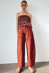 Smocked Bandeau Top