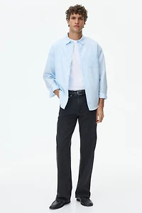 Relaxed-Fit Linen-Blend Shirt
