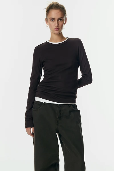 Long-sleeved Jersey Top