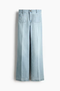 Jean large taille haute