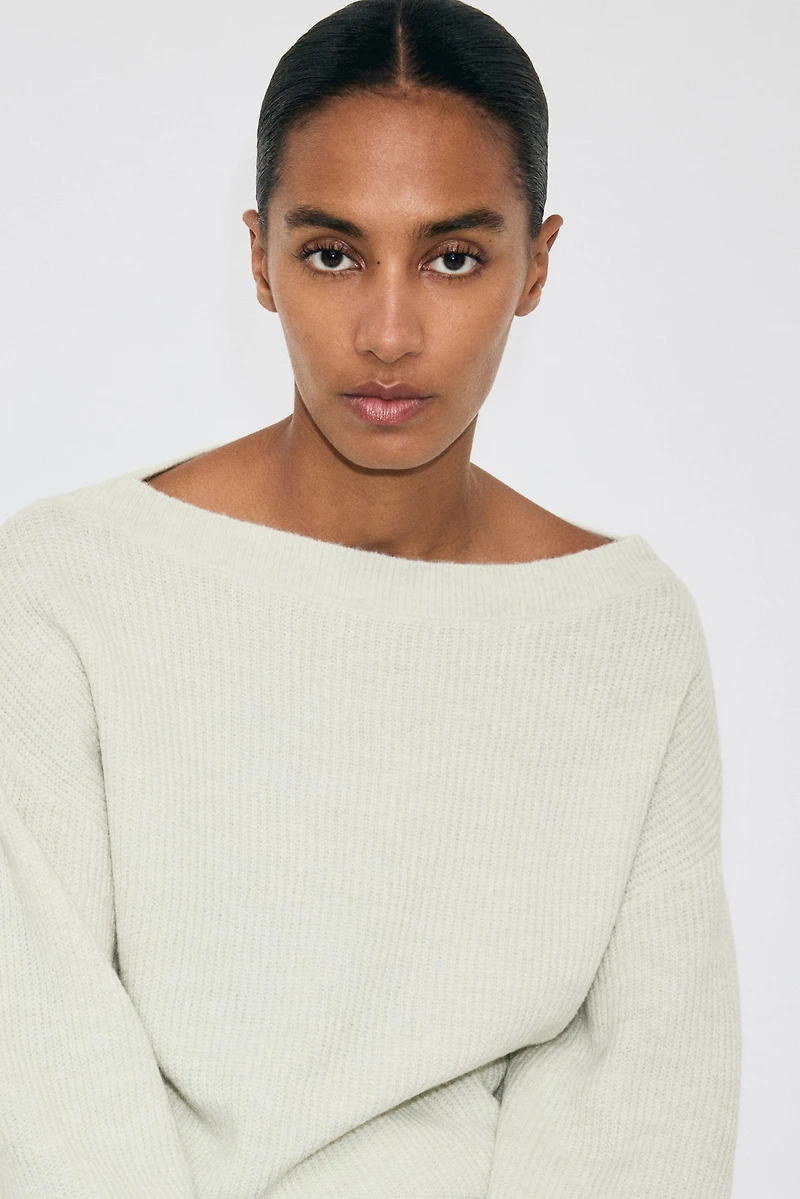 Boat-Neck Sweater