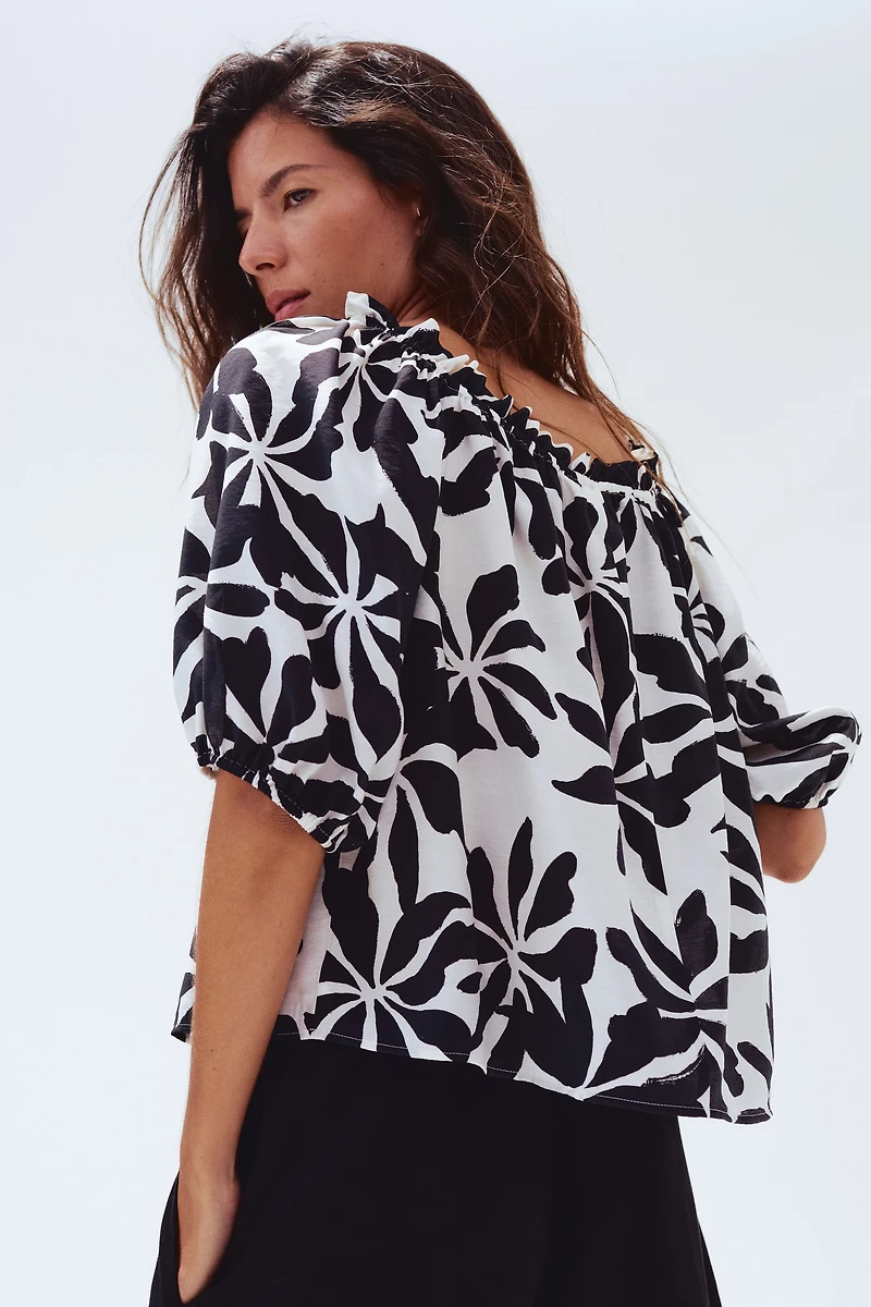 Blouse volantée