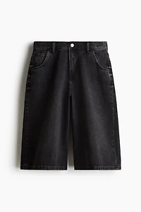 Super-Baggy Denim Shorts