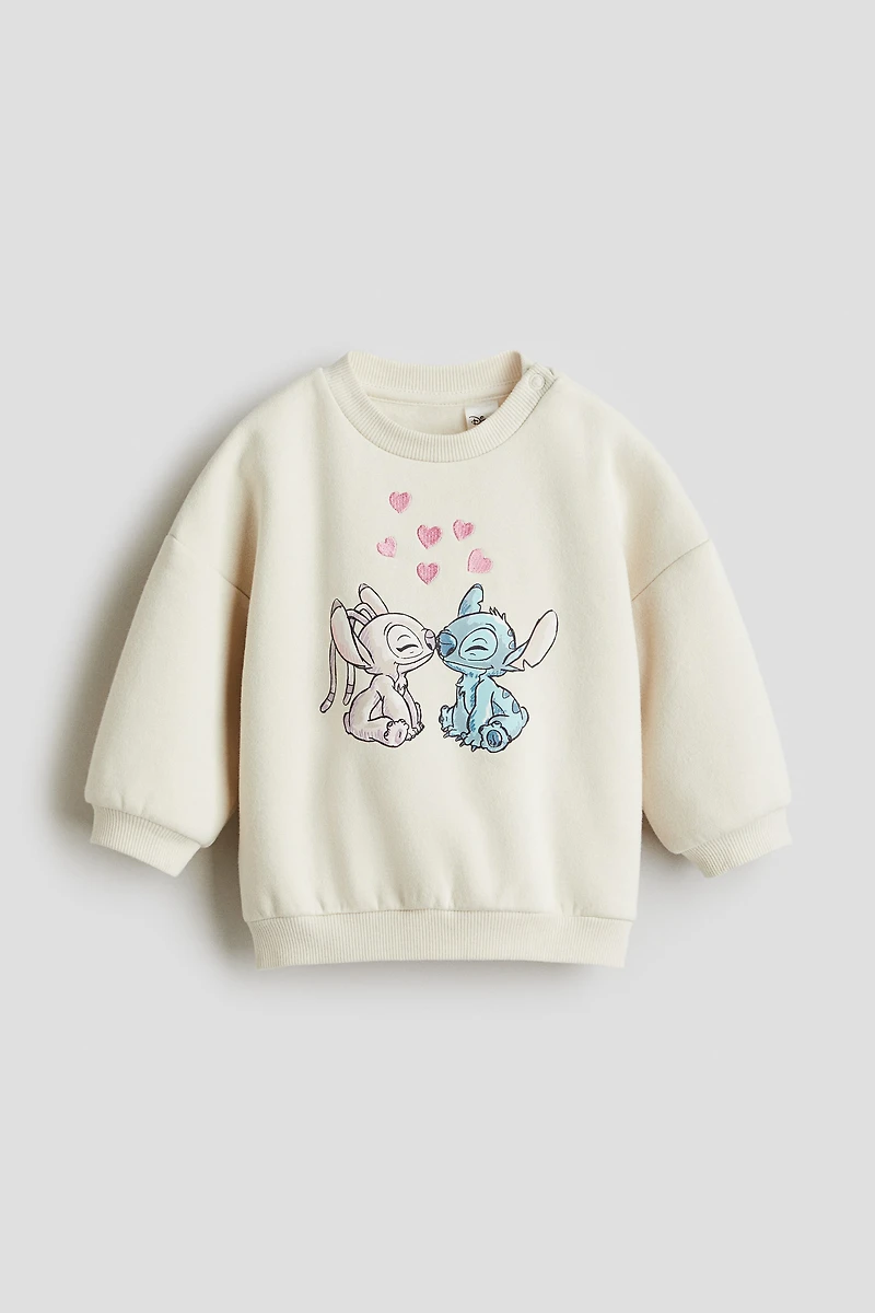 Printed Brushed-Inside Sweatshirt