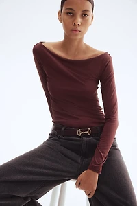 Boat-Neck Top