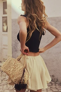 Flounced One-Shoulder Top