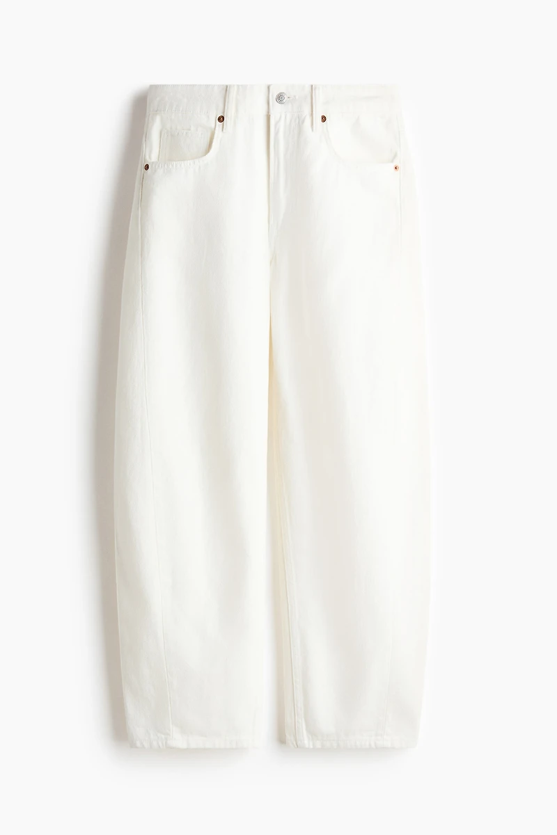 Barrel Regular Waist Ankle Jeans