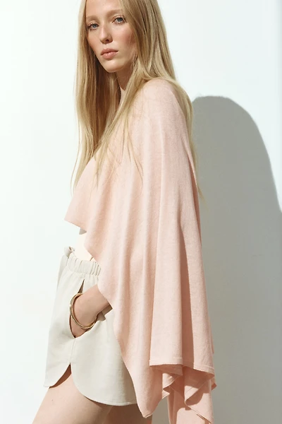 Knit Boat-Neck Cape