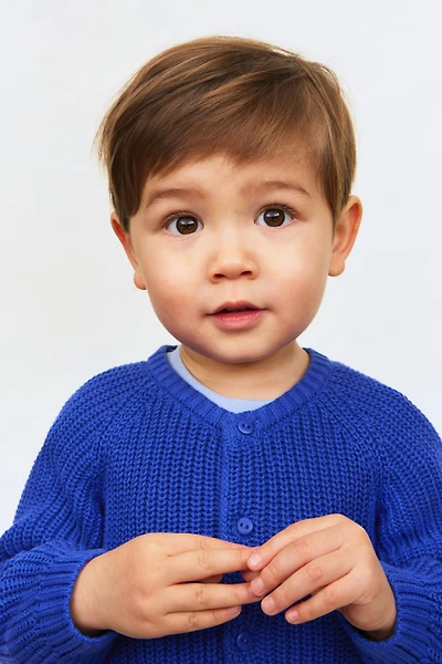 Veste en côtes fantaisie de coton