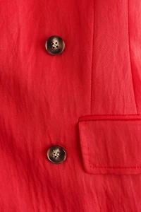 Linen-Blend Jacket Dress