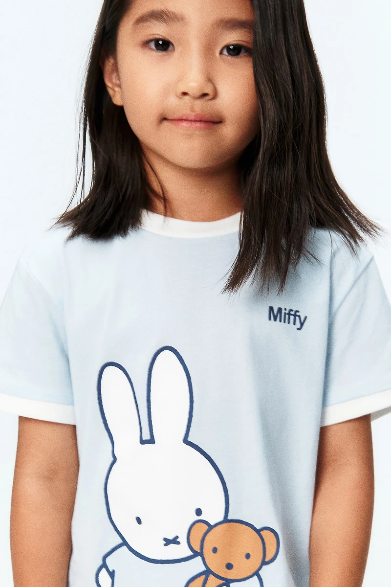 T-shirt en coton avec motif imprimé
