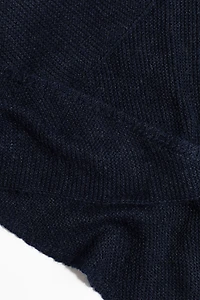 Garter-Stitched Triangle Scarf