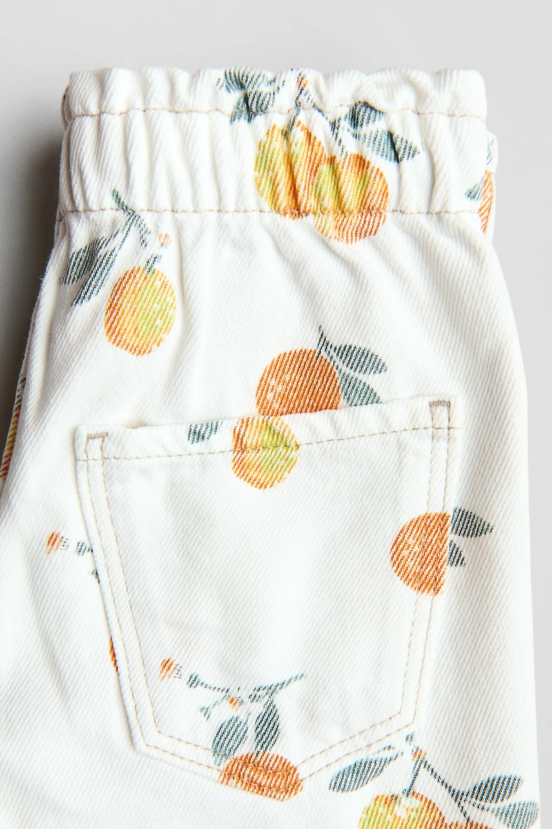 Printed Twill Shorts