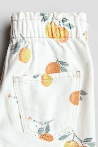 Printed Twill Shorts