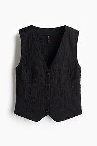 Textured Jersey Vest