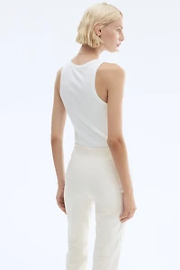Flared Crease-Front Pants